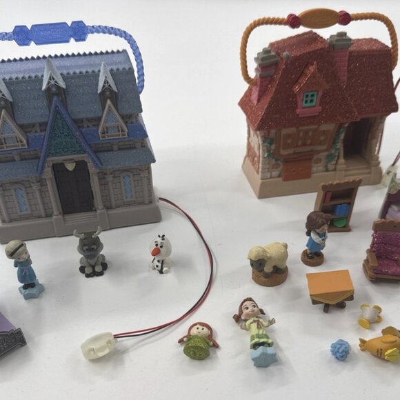 Disney Animators Collection Littles Lot with Figures Frozen Beauty And The Beast - Picture 1 of 9